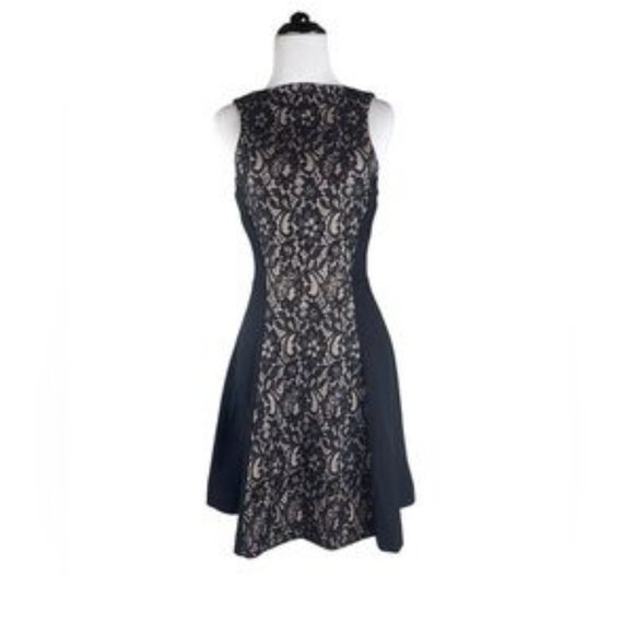 Juicy Couture Black Lace Inset Sleeveless? Dress Size 2 Women\'s